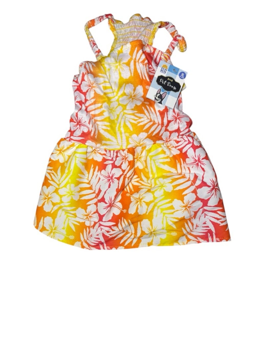 Fun In The Sun Hawaiian Floral Pet Sundress Size XL - Picture 3 of 5